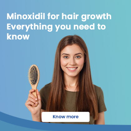 Minoxidil helps simulate hair growth