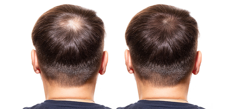 hair fall in men before and after treatment